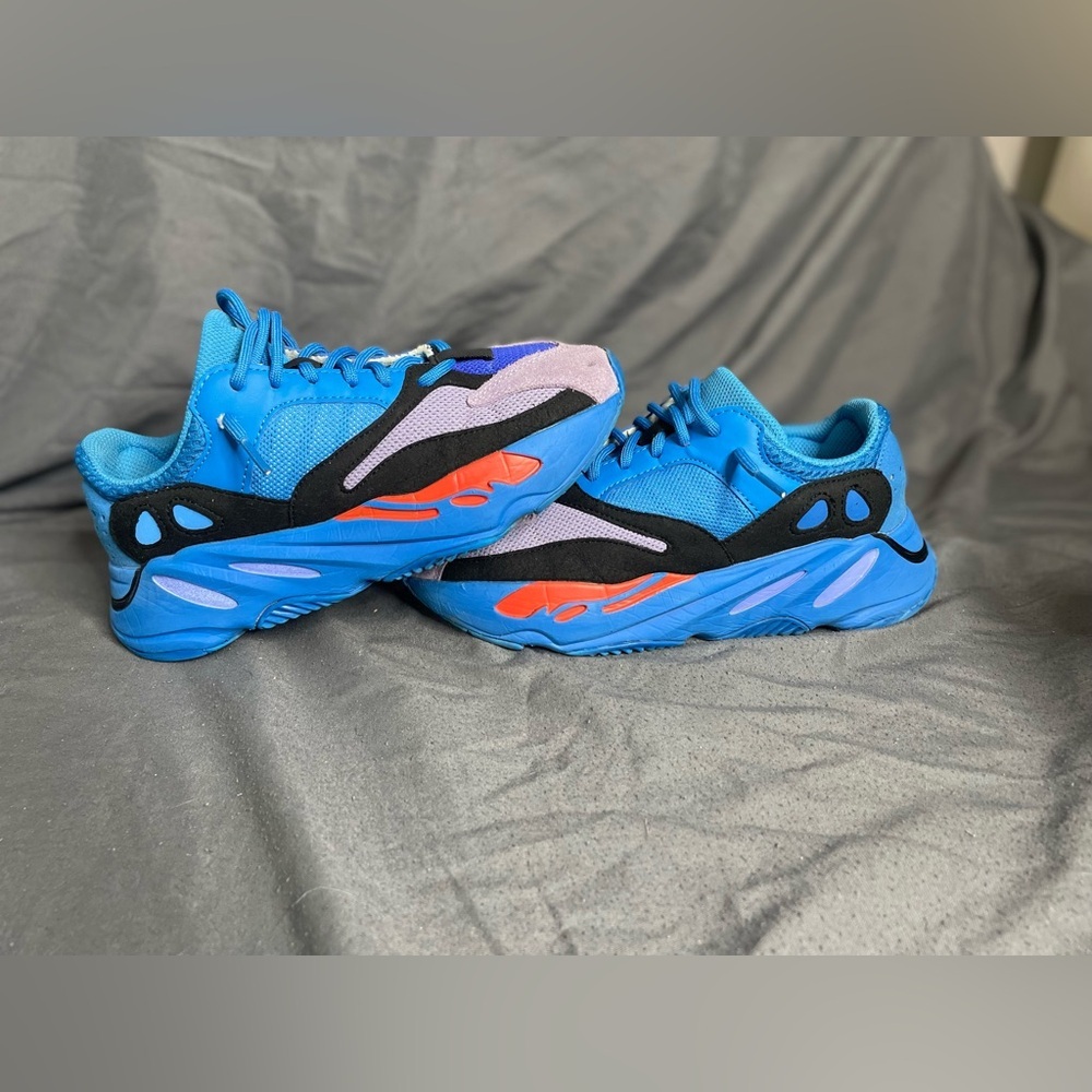 Yeezy Boost 700 Bright Blue with Orange & Purple Accents